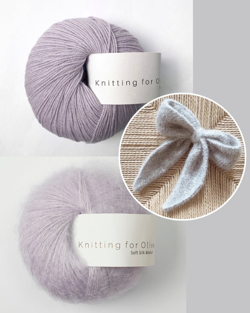 Garnpaket Augustins 22 mit Knitting for Olive unicorn purple