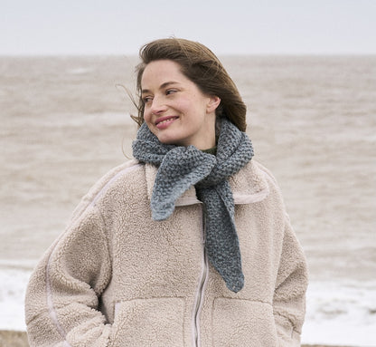 Hazel Scarf | étole chaude en Sheepsoft Fibreknit de Bramble & Fleece