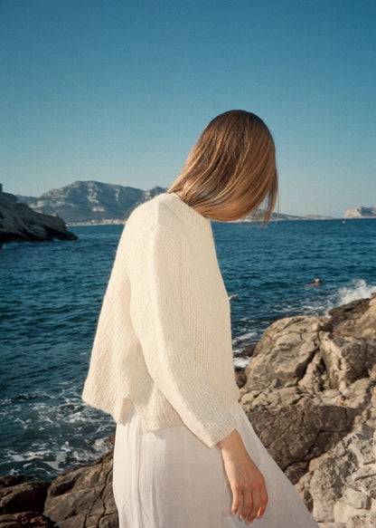 Beach Day Jumper | fluffig weicher Sommerpullover aus Le Coton & Alpaca von Biches & Bûches