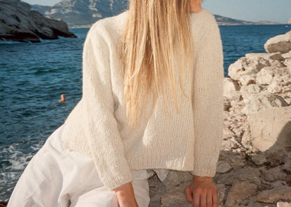 Beach Day Jumper | fluffig weicher Sommerpullover aus Le Coton & Alpaca von Biches & Bûches