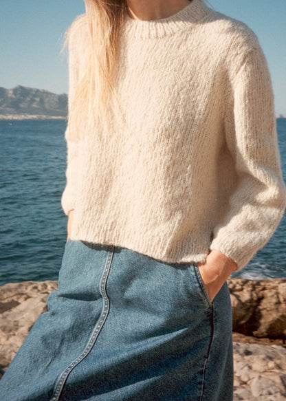 Beach Day Jumper | fluffig weicher Sommerpullover aus Le Coton & Alpaca von Biches & Bûches