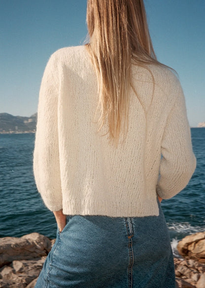 Beach Day Jumper | fluffig weicher Sommerpullover aus Le Coton & Alpaca von Biches & Bûches