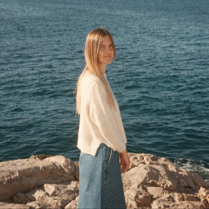 Beach Day Jumper | fluffig weicher Sommerpullover aus Le Coton & Alpaca von Biches & Bûches