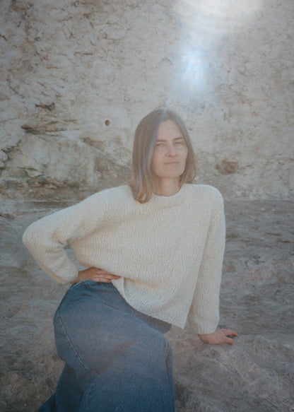 Beach Day Jumper | fluffig weicher Sommerpullover aus Le Coton & Alpaca von Biches & Bûches