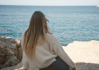 Beach Day Jumper | fluffig weicher Sommerpullover aus Le Coton & Alpaca von Biches & Bûches