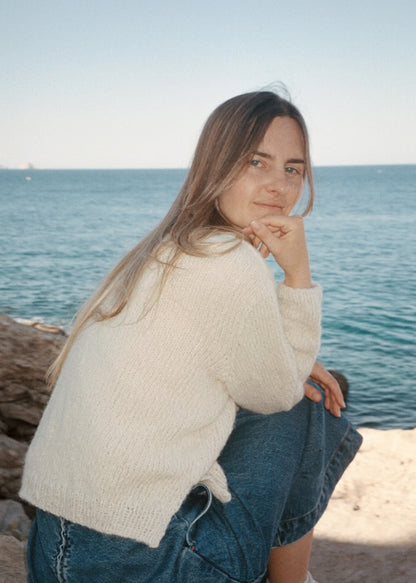 Beach Day Jumper | fluffig weicher Sommerpullover aus Le Coton & Alpaca von Biches & Bûches