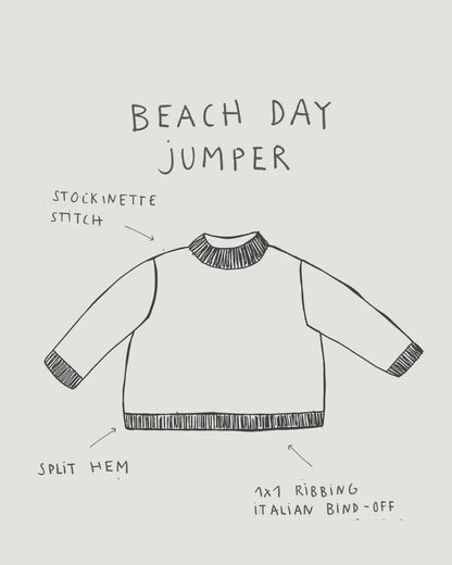 Beach Day Jumper | fluffig weicher Sommerpullover aus Le Coton & Alpaca von Biches & Bûches