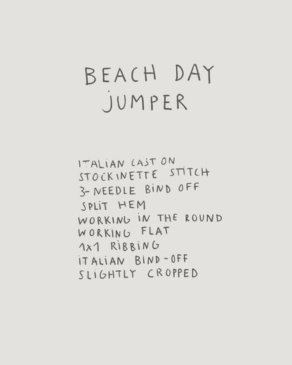 Beach Day Jumper | fluffig weicher Sommerpullover aus Le Coton & Alpaca von Biches & Bûches
