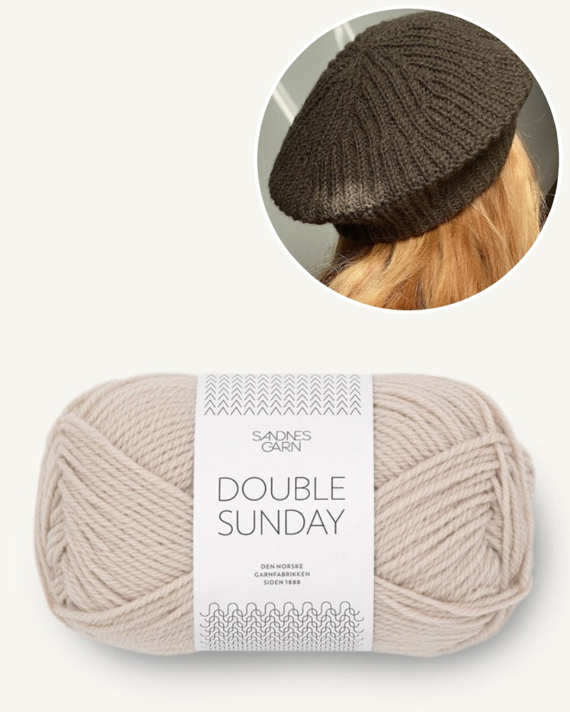 My Favorite Things Knitwear Beret No. 2 aus Double Sunday marzipan
