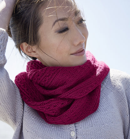 Schlauchschal Toco | feines Muster aus Lovely Merino Treat von Rosy Green Wool