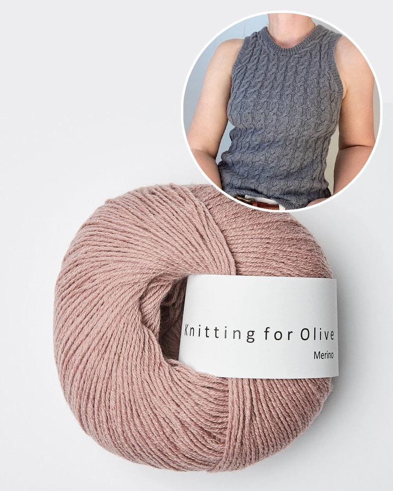 My Favourite Things Knitwear Camisole No. 8 mit Merino von Knitting for Olive dusty rose