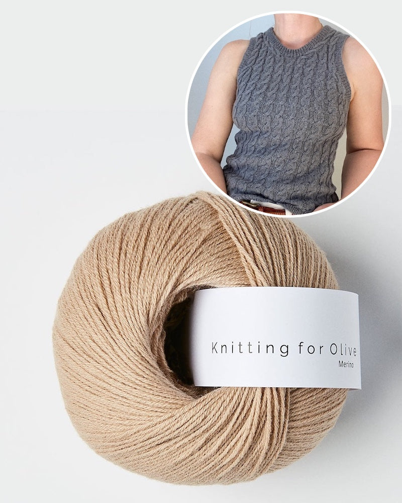 My Favourite Things Knitwear Camisole No. 8 mit Merino von Knitting for Olive mushroom rose