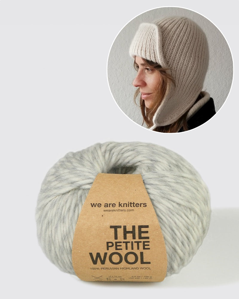 Garnpaket Carlo Hat gestrickt mit The Petite Wool in grey