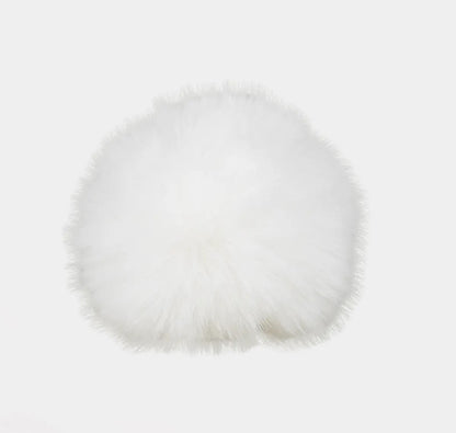 Kunstfell Pompon Chinchilla | vegan und kuschelweich