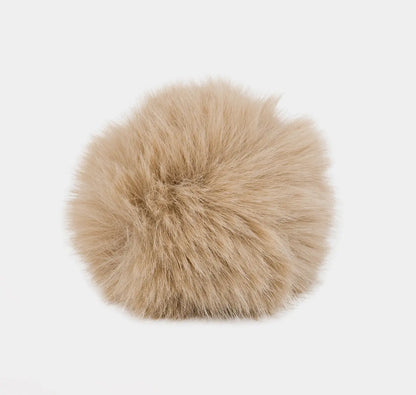 Kunstfell Pompon Chinchilla | vegan und kuschelweich