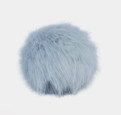Kunstfell Pompon Chinchilla | vegan und kuschelweich