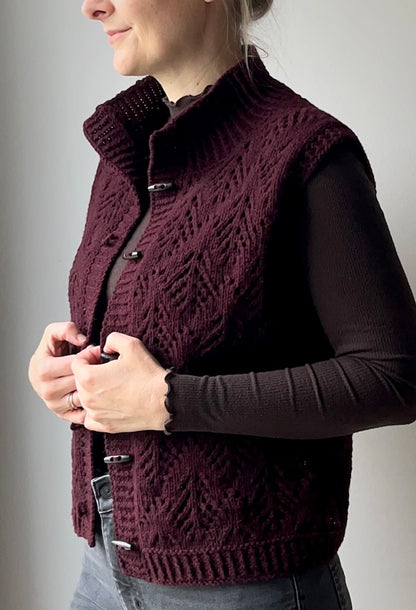 Cosy Hey Ho Vest | winterliches Muster aus Heavy Merino von Knitting for Olive