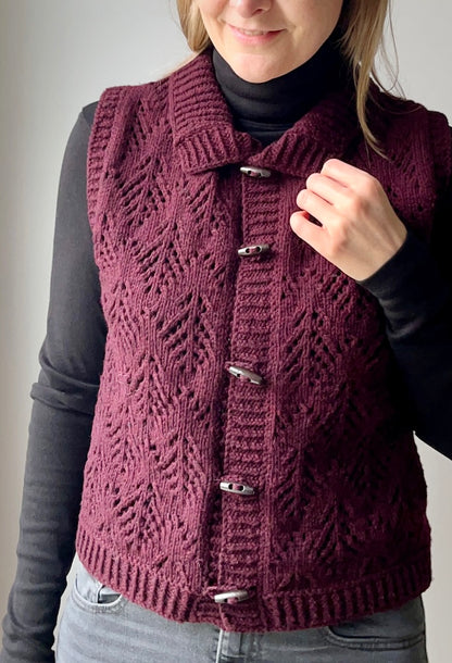 Cosy Hey Ho Vest | winterliches Muster aus Heavy Merino von Knitting for Olive