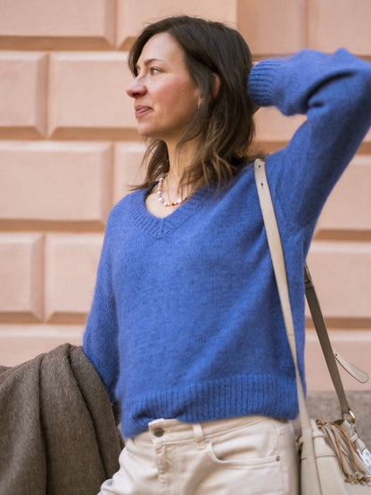 Comfort Zone Sweater | super weich und bequem aus Alpakka Silke und Tynn Silk Mohair von Sandnes Garn