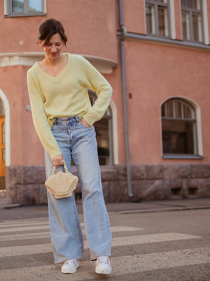 Comfort Zone Sweater | super weich und bequem aus Alpakka Silke und Tynn Silk Mohair von Sandnes Garn