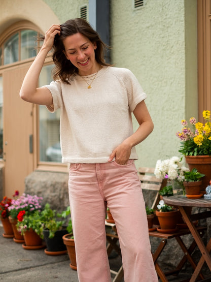 Vanilla Chilla Tee | basic, lässig, oversize aus Line von Sandnes Garn