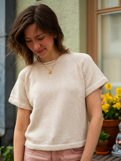 Vanilla Chilla Tee | basic, lässig, oversize aus Line von Sandnes Garn