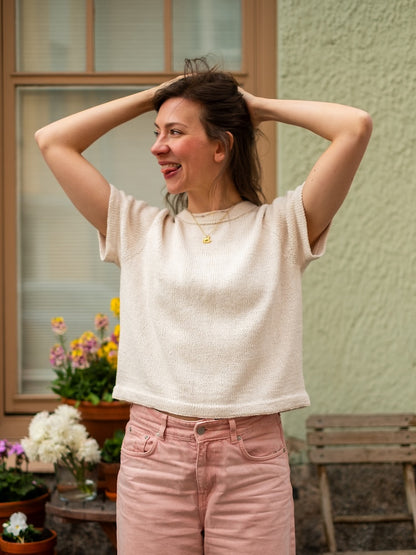 Vanilla Chilla Tee | basic, lässig, oversize aus Line von Sandnes Garn