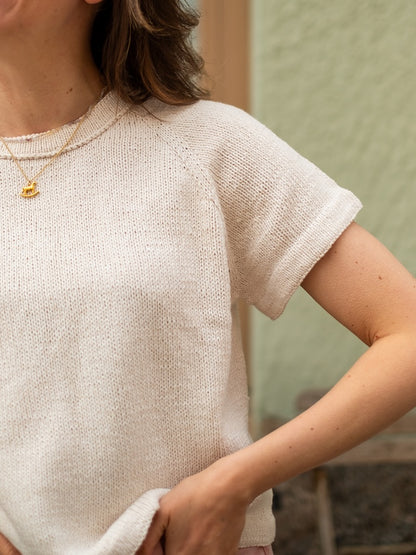 Vanilla Chilla Tee | basic, lässig, oversize aus Line von Sandnes Garn