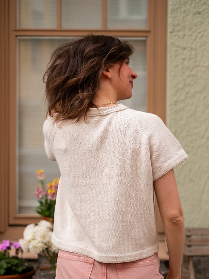 Vanilla Chilla Tee | basic, lässig, oversize aus Line von Sandnes Garn