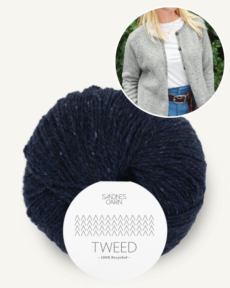 Debutant Cardigan - Tweed