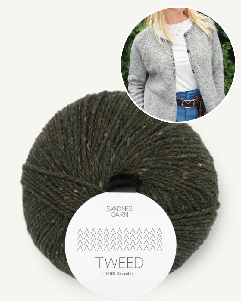 Debutant Cardigan - Tweed