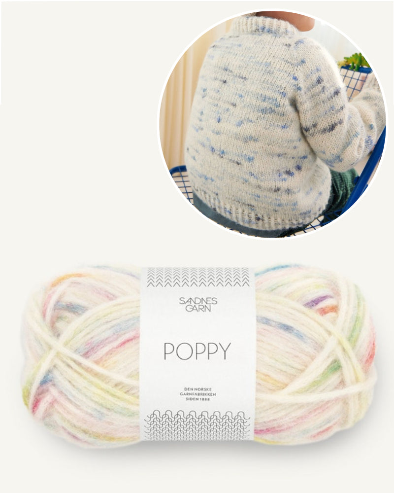 Garnpaket für den Debutant Sweater Poppy in tutti frutti