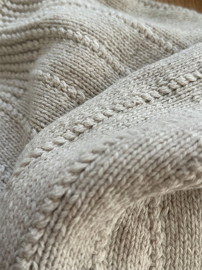 Flow Loop V-Neck | lässige Strukturmusterstreifen aus Yak von Lang Yarns