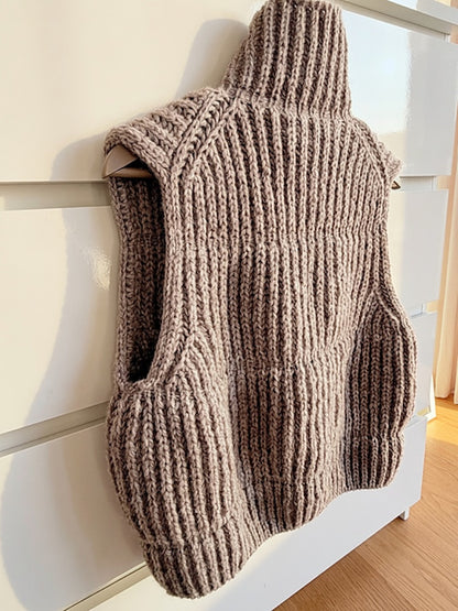 Puffer Vest | fluffige Weste aus Fritidsgarn von Sandnes Garn
