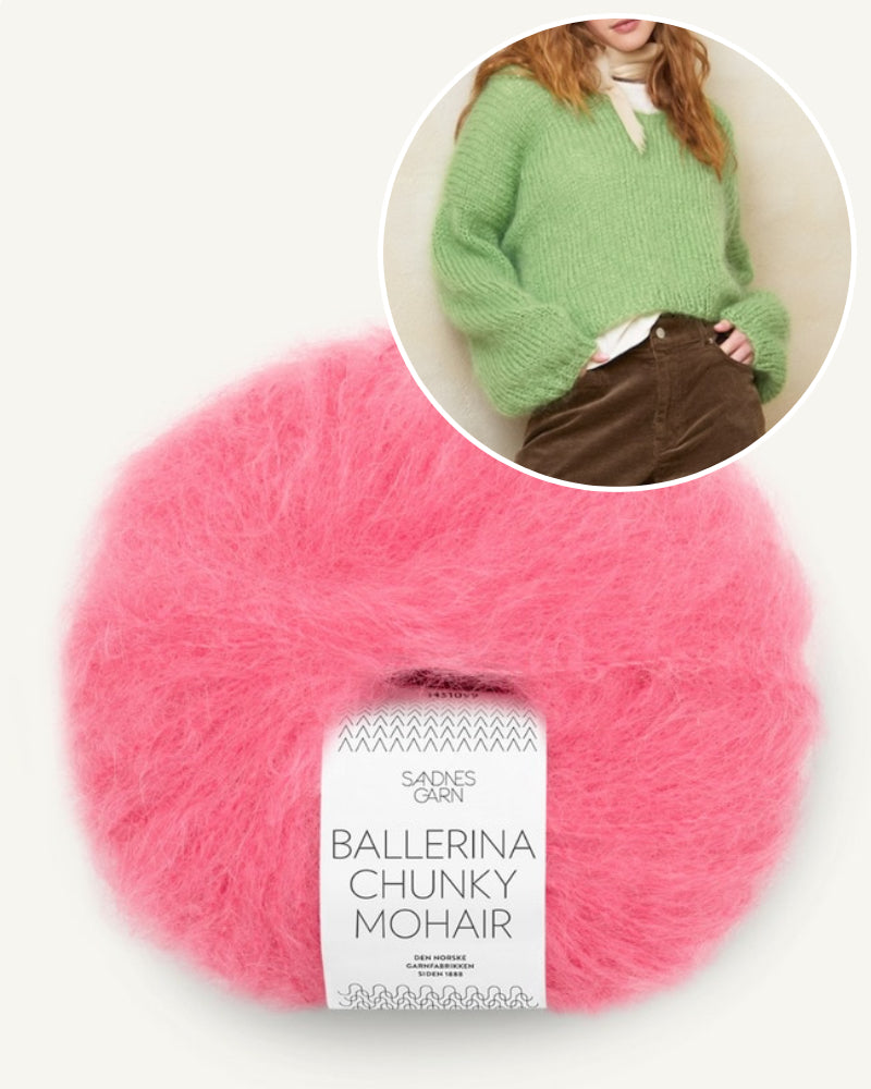 Garnpaket Facile Sweater doppelfädig bubblegum pink