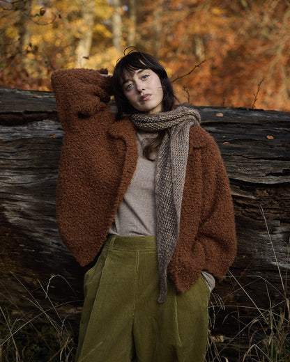 Thit Shawl | fin struktur av Wild & Soft och Kid Seta från Gepard Garn
