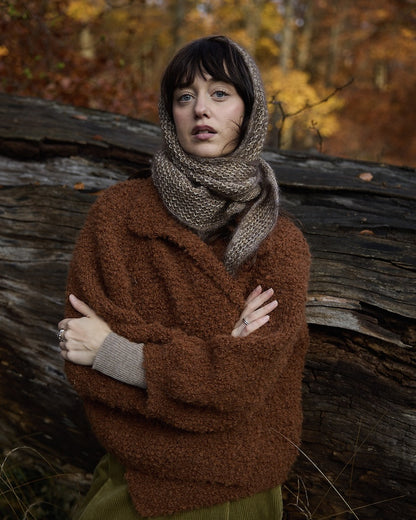 Thit Shawl | fin struktur av Wild & Soft och Kid Seta från Gepard Garn