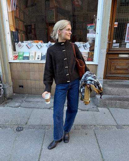 Hannah-jakke | enkel jakke i Atlas fra Sandnes Garn