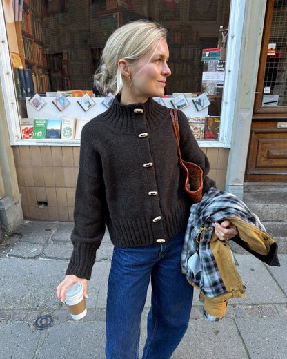 Hannah-jakke | enkel jakke i Atlas fra Sandnes Garn
