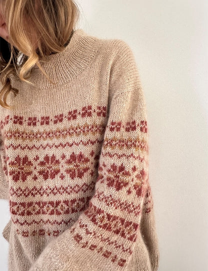 Harriet Sweater | fantastisches Blumenmuster aus Tynn Peer Gynt und Tynn Silk Mohair