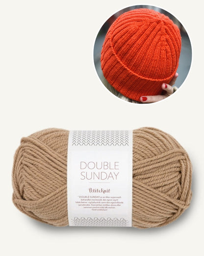 Hipster Mütze | Rippenmütze mit Double Sunday von Sandnes Garn