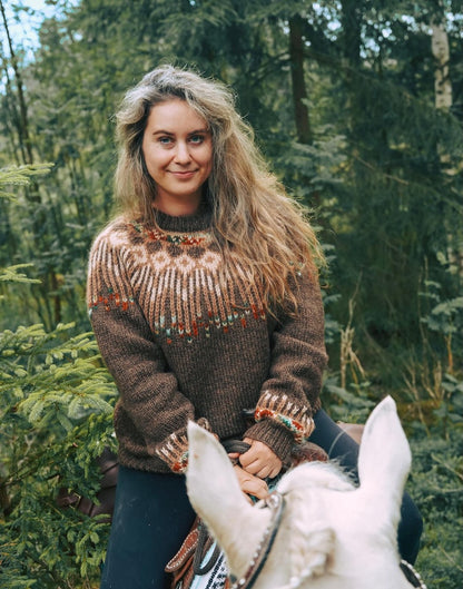 Hopi Polar Sweater - Island | Federmuster aus Alafosslopi von Lopi Island