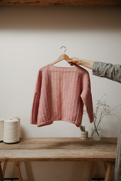 Cardigan nr 11 | ümberpööratav triibuline jakk Biches & Bûches'i Le Petit Lambswool'ist