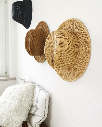 Lucca Hat | sommerlicher Hut gehäkelt aus Ecco Vita Raffia