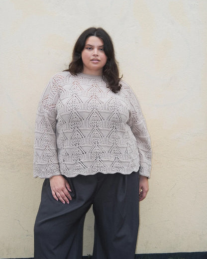 Madeleine Sweater | romantisches Lacemuster aus Merino