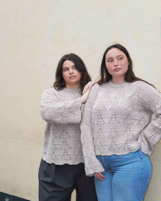 Madeleine Sweater | romantisches Lacemuster aus Merino