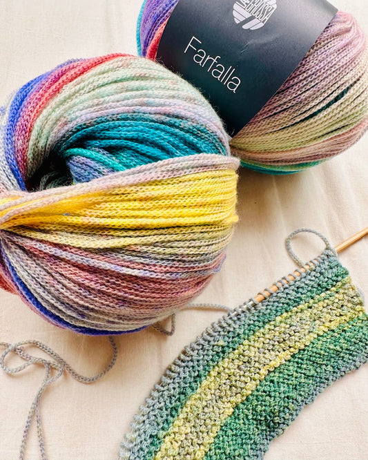 Farfalla | leichte Merino Kettgarn für effektvolle Streifen