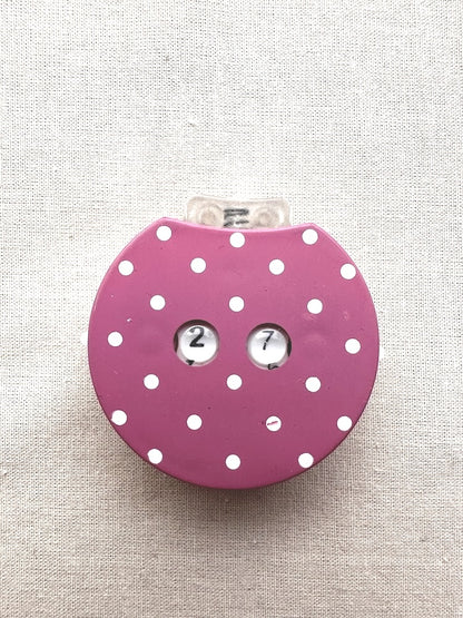 Compteur de rangs Clicky - rose 