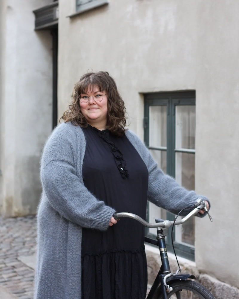 Knitting for Olive Charles Grey Cardigan mit Heavy Merino und Soft Silk Mohair 4
