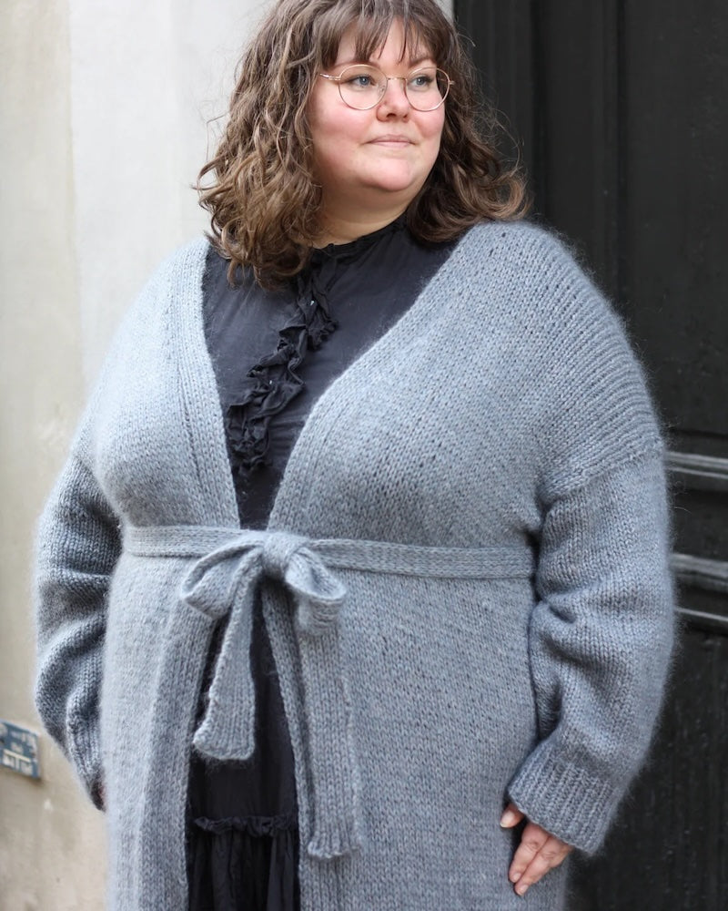 Knitting for Olive Charles Grey Cardigan mit Heavy Merino und Soft Silk Mohair 5